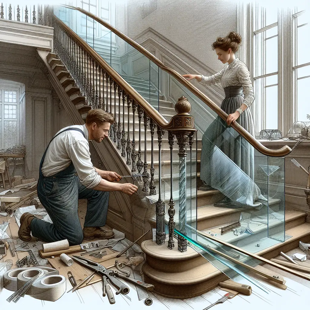 Incorporating Glass Elements in Staircase Restoration